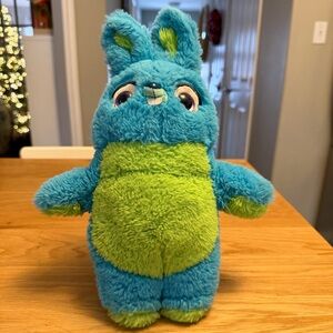 Disney Pixar Toy Story 4 Bunny Plush | Blue & Green | Velcro Hand